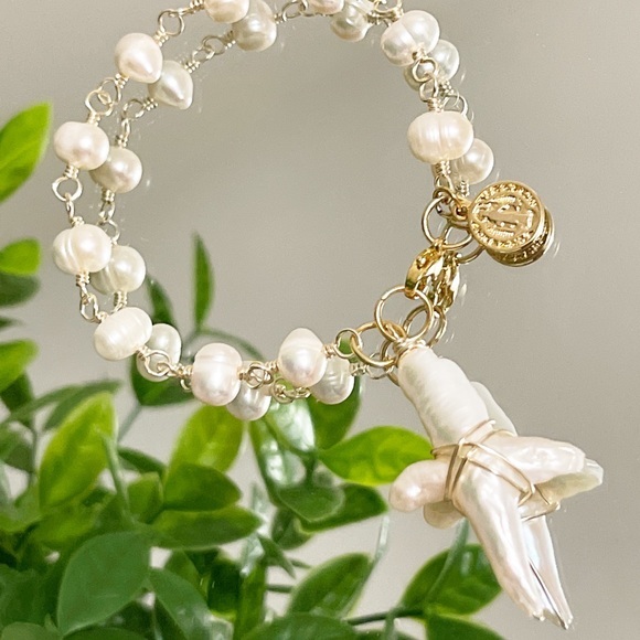 Handmade✨✨ Freshwater pearl bracelet - Picture 9 of 12